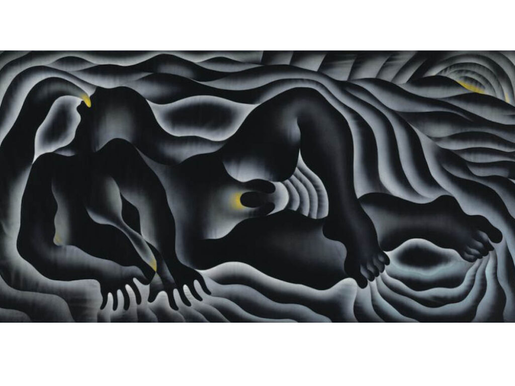 Judy Chicago: "El nacimiento de La Tierra" (1983), detalle.