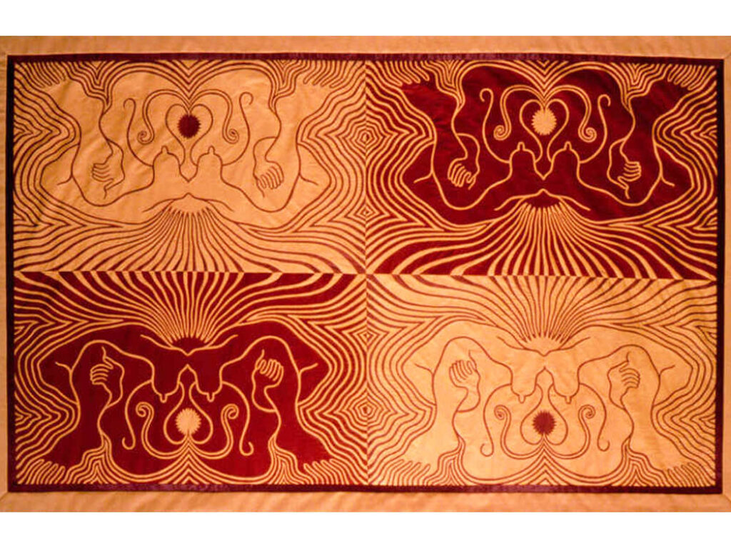 Judy Chicago: "La coronación" (1982).