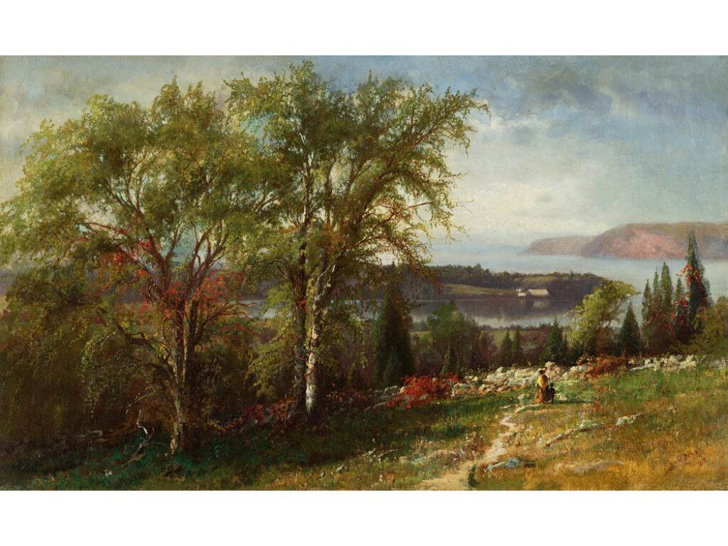Julie Hart Beers: "El río Hudson en Croton Point" (1869).