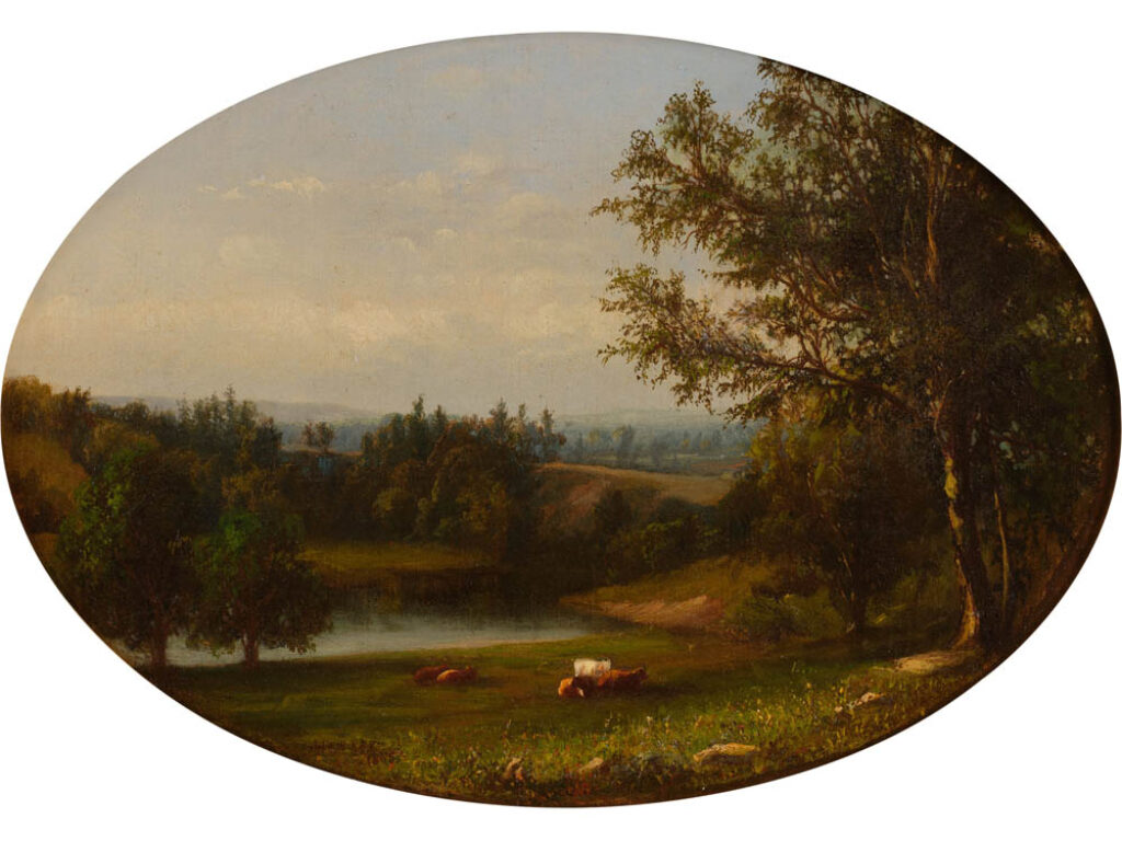 Julie Hart Beers: "Paisaje pastoral" (1865).