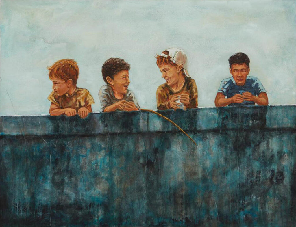 Kadir López: "Esperando la marea" (2004).