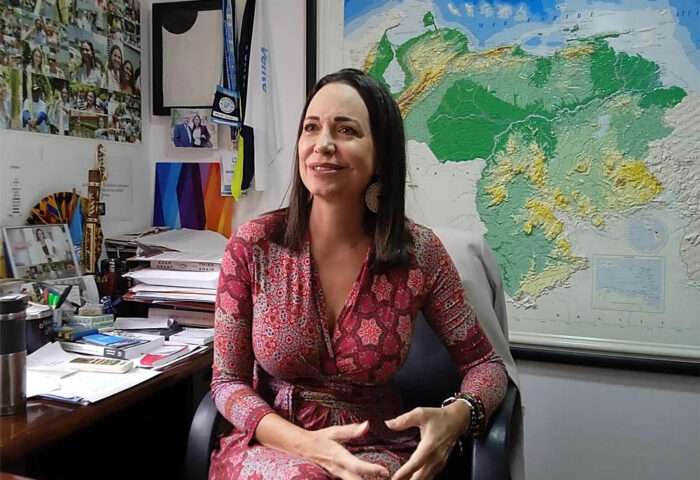 María Corina Machado, líder de la oposición venezolana.