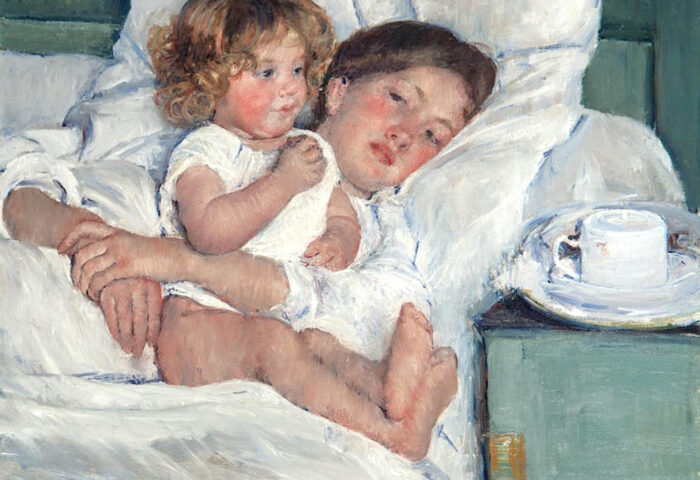 Mary Cassatt: "Desayuno en cama" (1897).