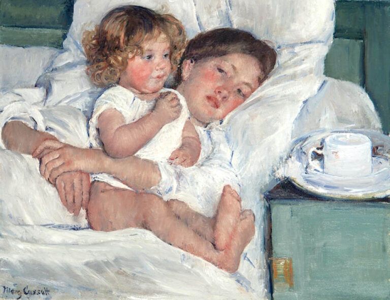 Mary Cassatt: "Desayuno en cama" (1897).