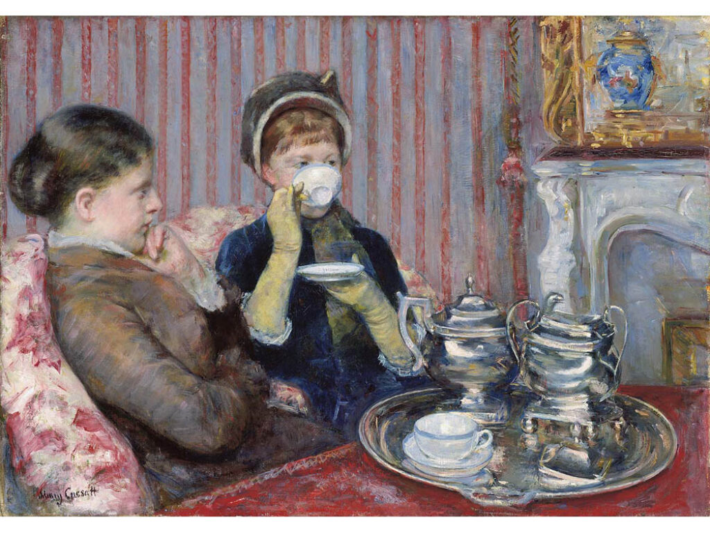 Mary Cassatt: "El té de las cinco" (1880).