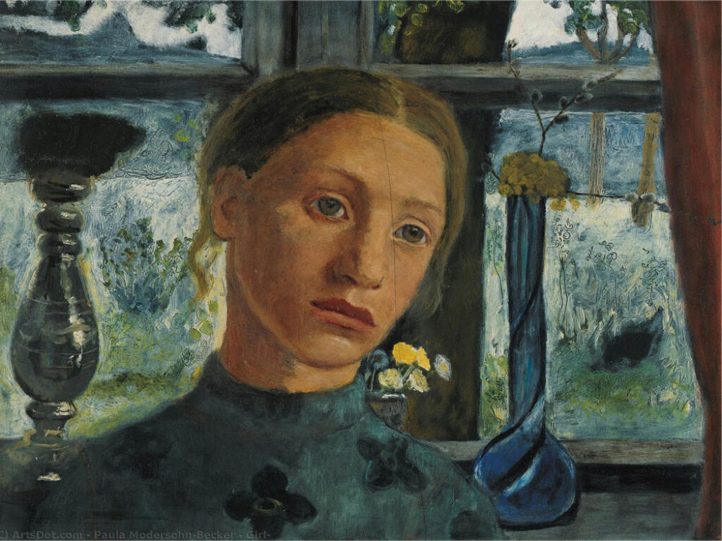 Paula Modersohn-Becker: "Chica" (1902), detalle.