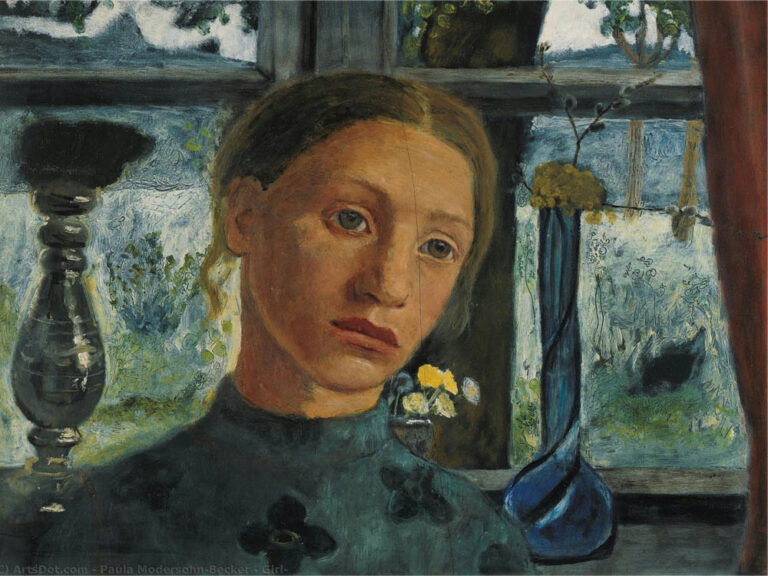 Paula Modersohn-Becker: "Chica" (1902), detalle.