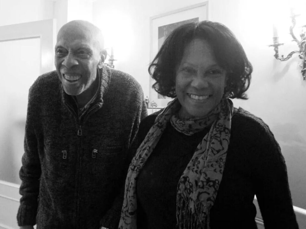 Rosa Marquetti junto al músico Bebo Valdés.