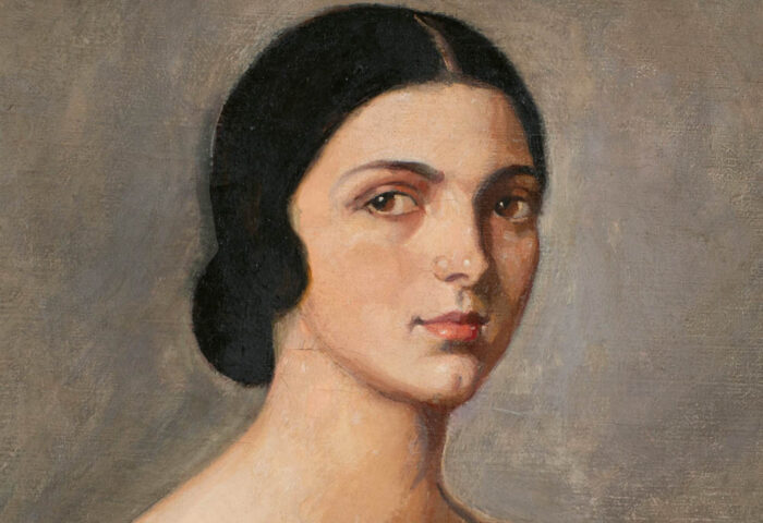 Rosario de Velasco: "Autorretrato" (1924), detalle.