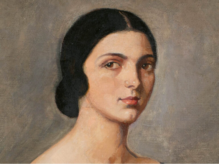 Rosario de Velasco: "Autorretrato" (1924), detalle.