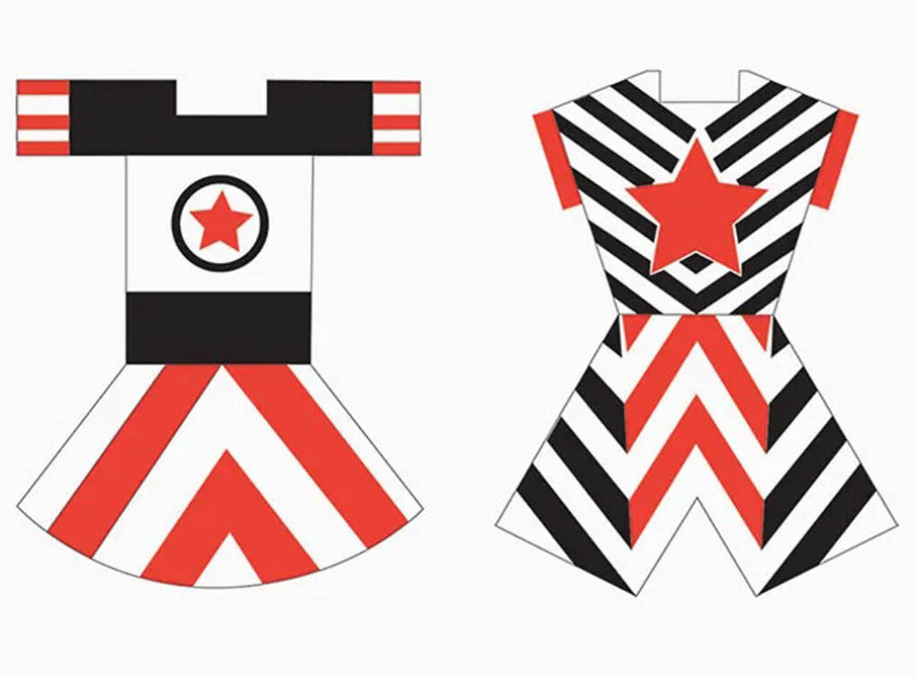 Varvara Stepanova: "Diseño para ropa deportiva" (1923).