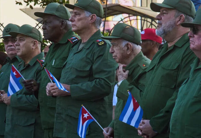 Dirigentes cubanos en el aniversario de la “Proclamación del Carácter Socialista de la Revolución", abril de 2026.