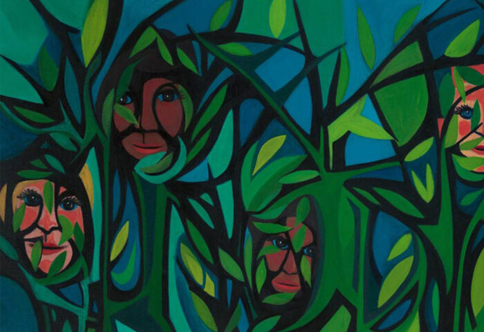 Faith Ringgold: "¡Escóndanse, pequeños!" (1966), detalle.