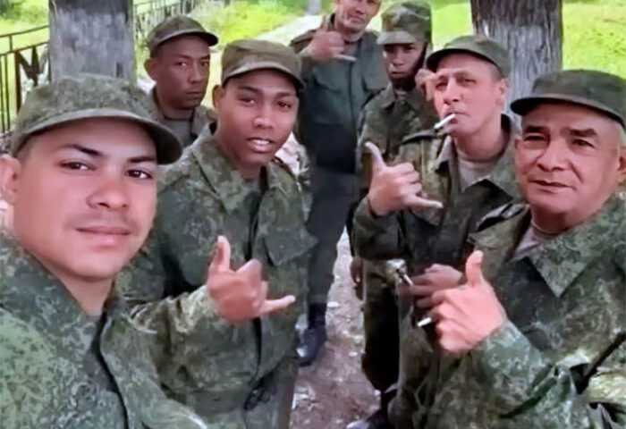 Mercenarios cubanos al servicio de Rusia en la guerra de Ucrania.