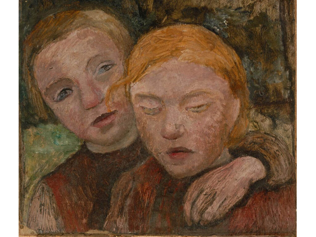 Paula Modersohn-Becker: "La hermanita ciega" (ca. 1903), detalle.