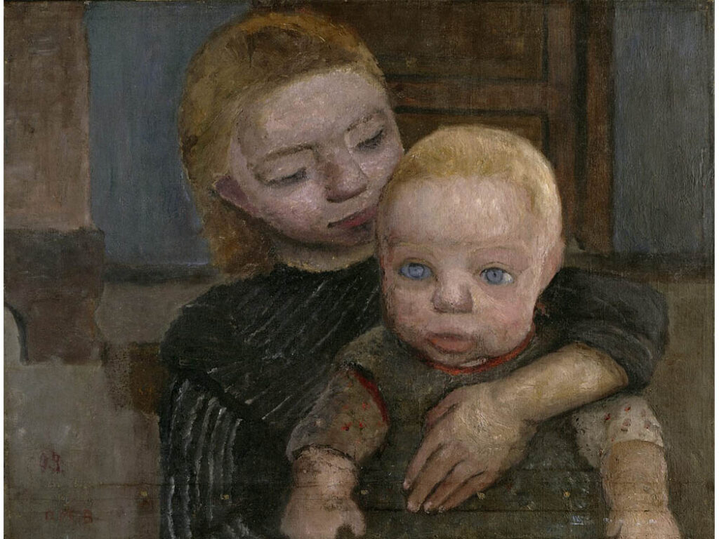Paula Modersohn-Becker: "Muchacha cargando a un bebé" (1904).