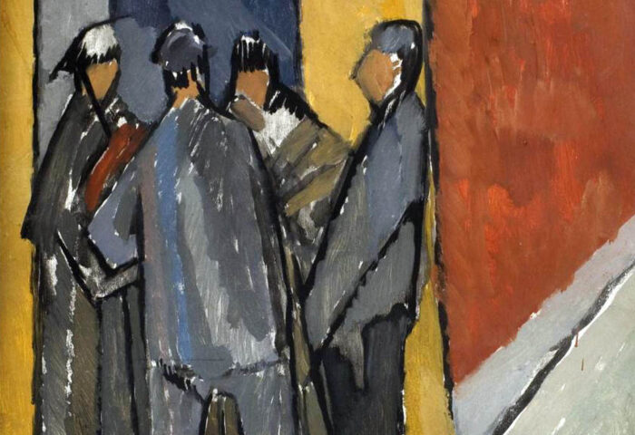 Vanessa Bell: "Conversación en una esquina" (1913-1916), detalle.