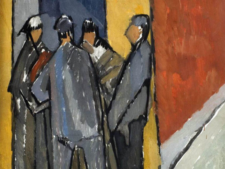 Vanessa Bell: "Conversación en una esquina" (1913-1916), detalle.