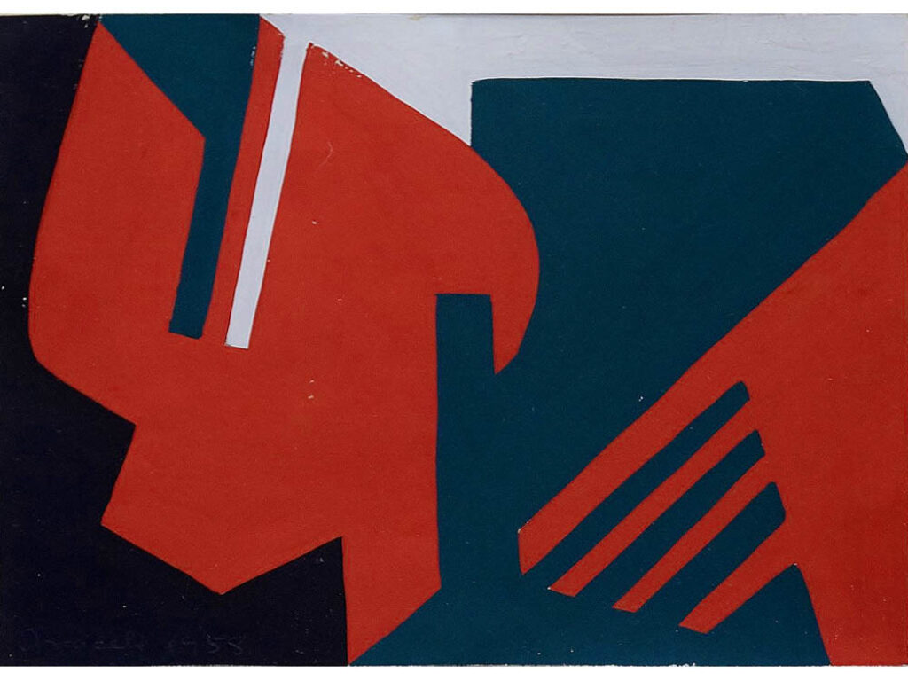 Areceli Gilbert: "Composición abstracta" (1958).