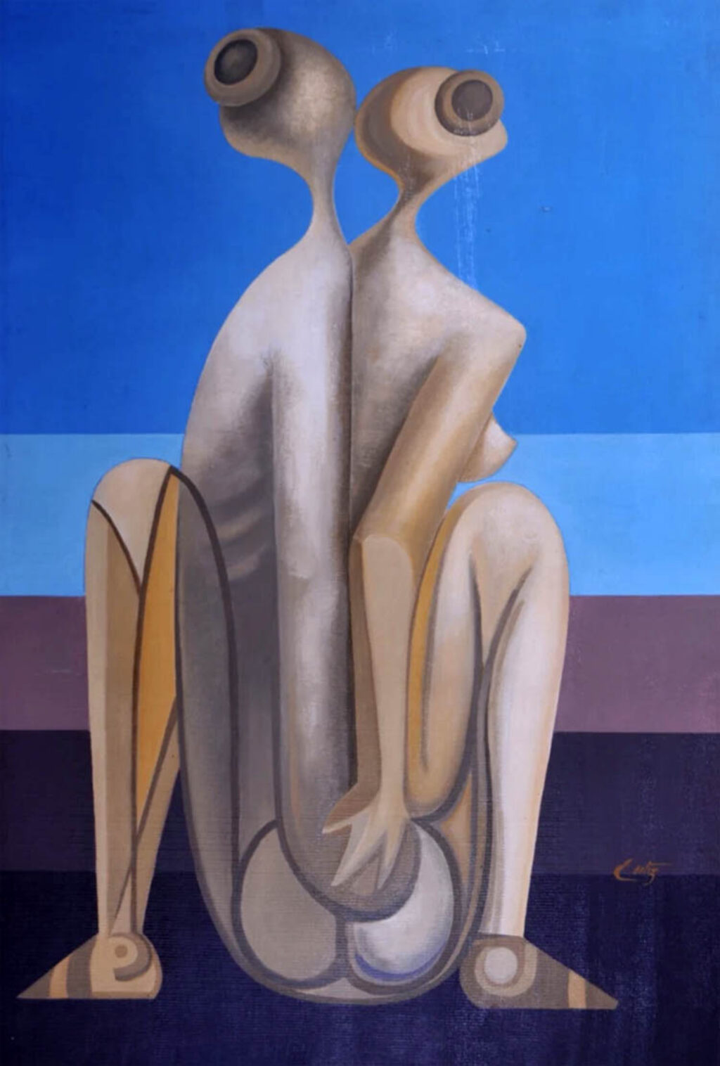 Emilia Ortiz: "Solos frente al azul del mar" (1975).
