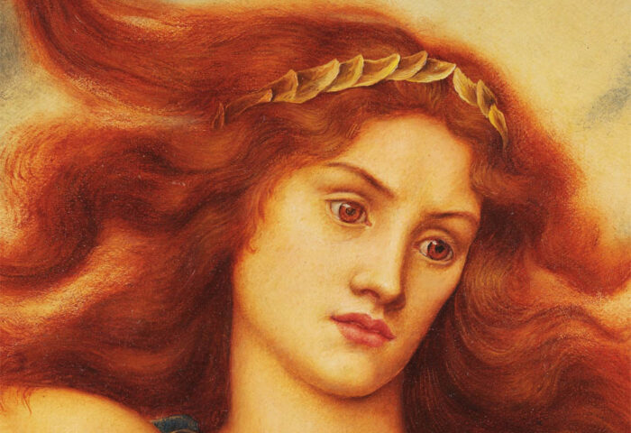Evelyn De Morgan: "Casandra" (1898), detalle.