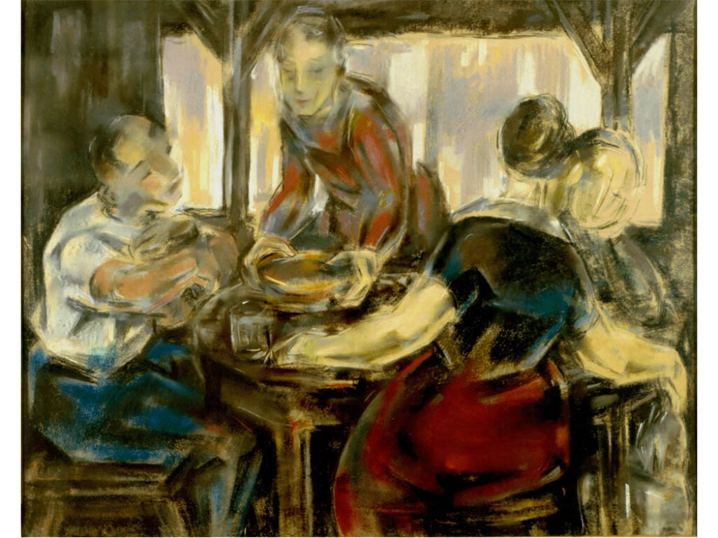 María Blanchard: "La comulgante" (1914), detalle.
