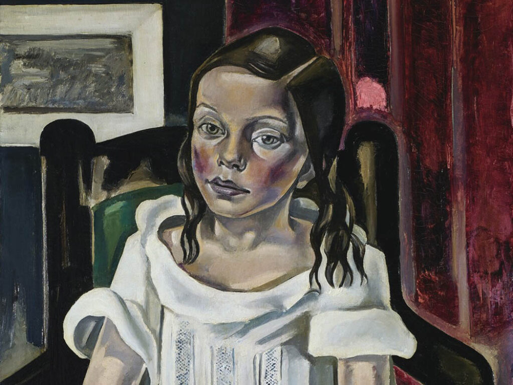 María Blanchard: "La niña del brazalete" (1926), detalle.