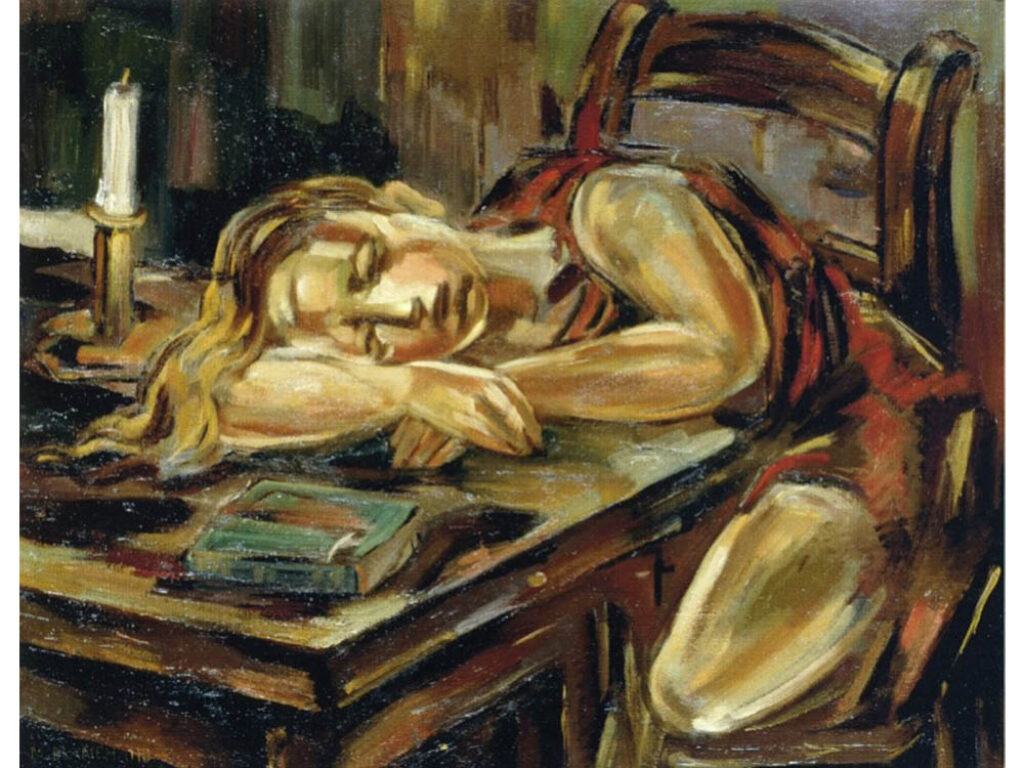 María Blanchard: "Niña durmiendo" (1925).