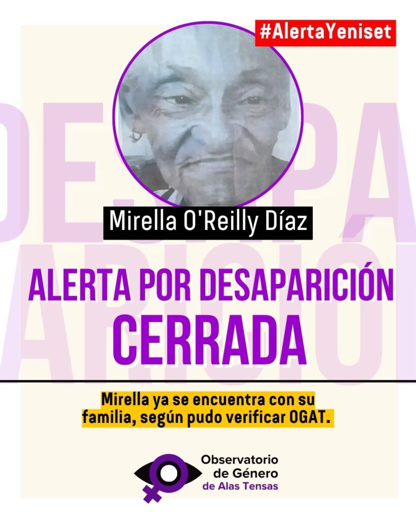 Localizan a adulta mayor desaparecida