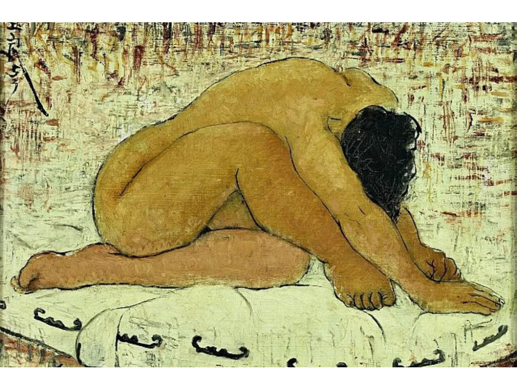 Pan Yuliang: "Desnudo sentado" (1953).