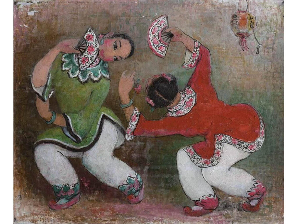 Pan Yuliang: "Dos jóvenes bailando" (1955).