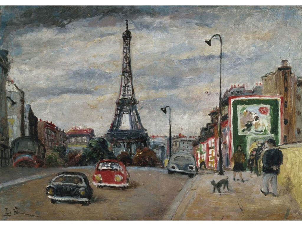 Pan Yuliang: "Torre Eiffel" (sin fecha).