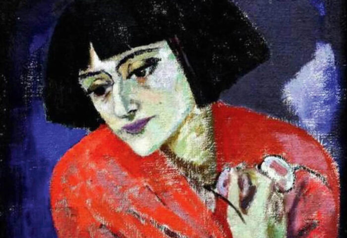 Tora Vega Holmström: "Retrato de María Blanchard" (1921), detalle.