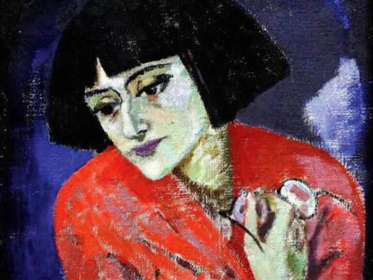Tora Vega Holmström: "Retrato de María Blanchard" (1921), detalle.