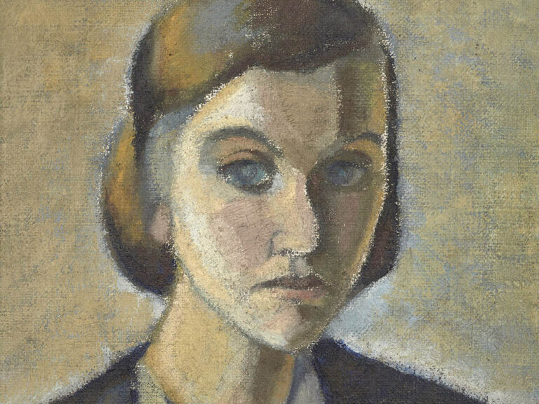 Amalia Nieto: "Autorretrato" (1930), detalle.