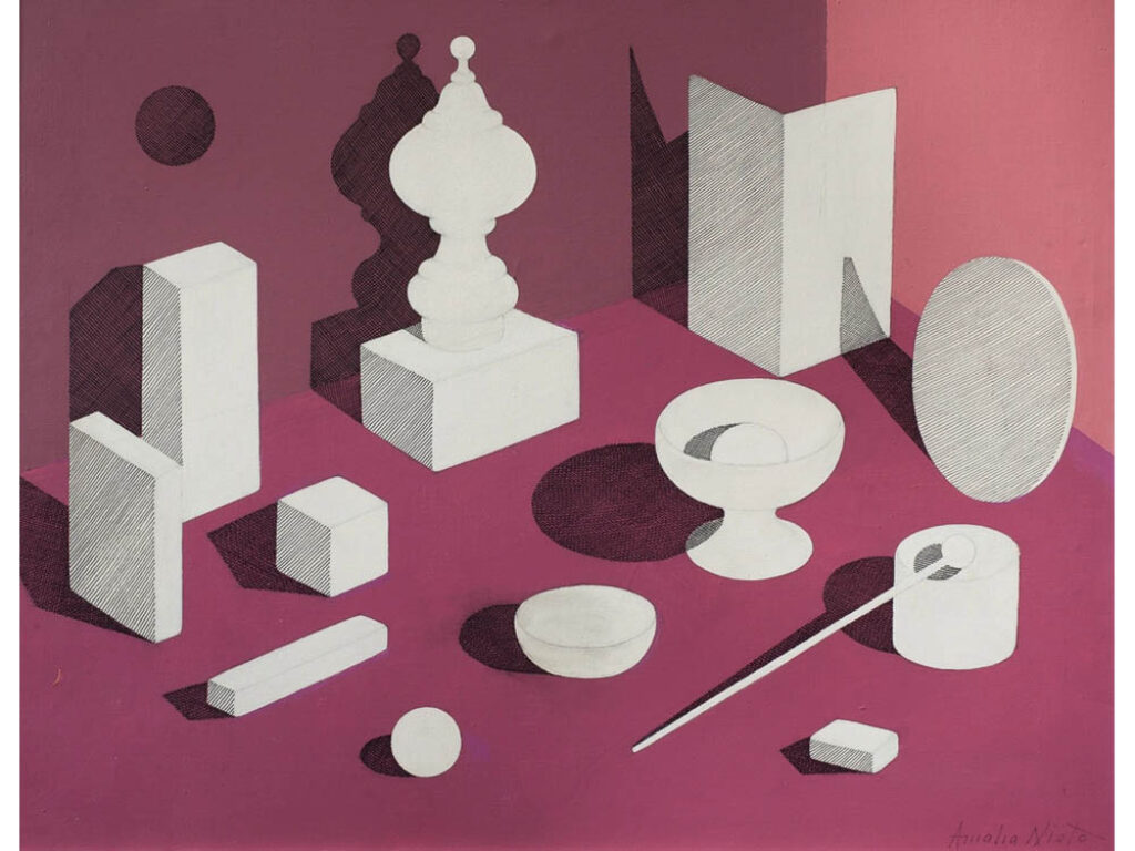 Amalia Nieto: "Naturaleza blanca y rosa" (1976).