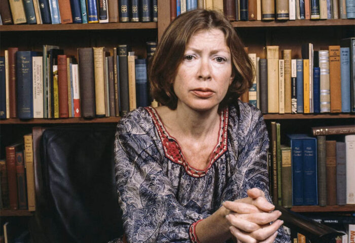 Joan Didion en Berkeley, California, abril de 1981. Foto: Janet Fries
