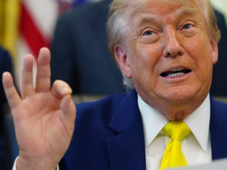 Donald Trump durante una rueda de prensa en la Casa Blanca, 4 de junio de 2026. Foto: Julia Demaree Nikhinson / AP