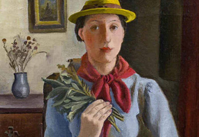 Greta Freist: "Autorretrato" (sin fecha), detalle.