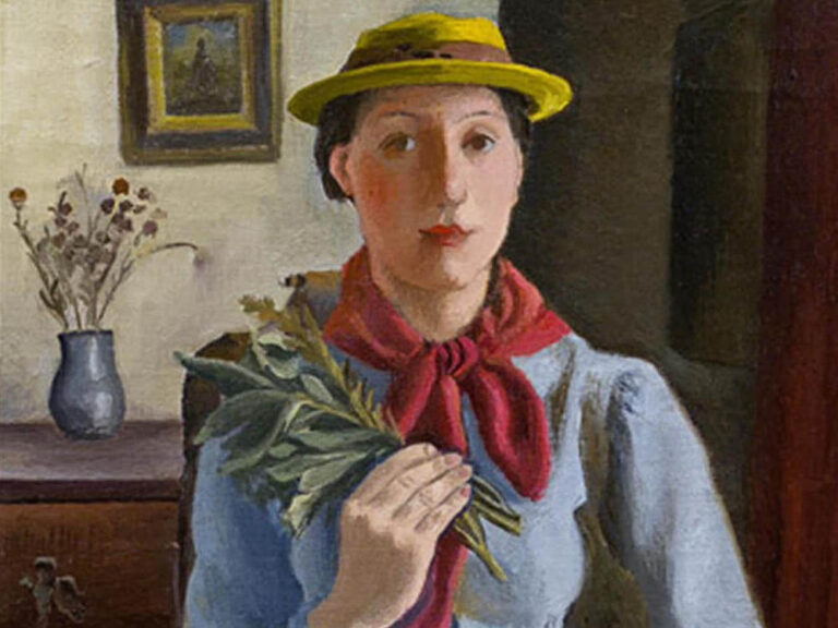 Greta Freist: "Autorretrato" (sin fecha), detalle.