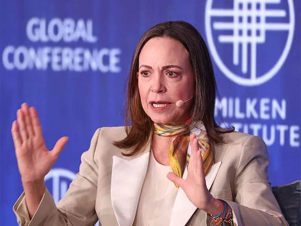 María Corina Machado, líder de la oposición venezolana. Foto: Patrick T. Fallon