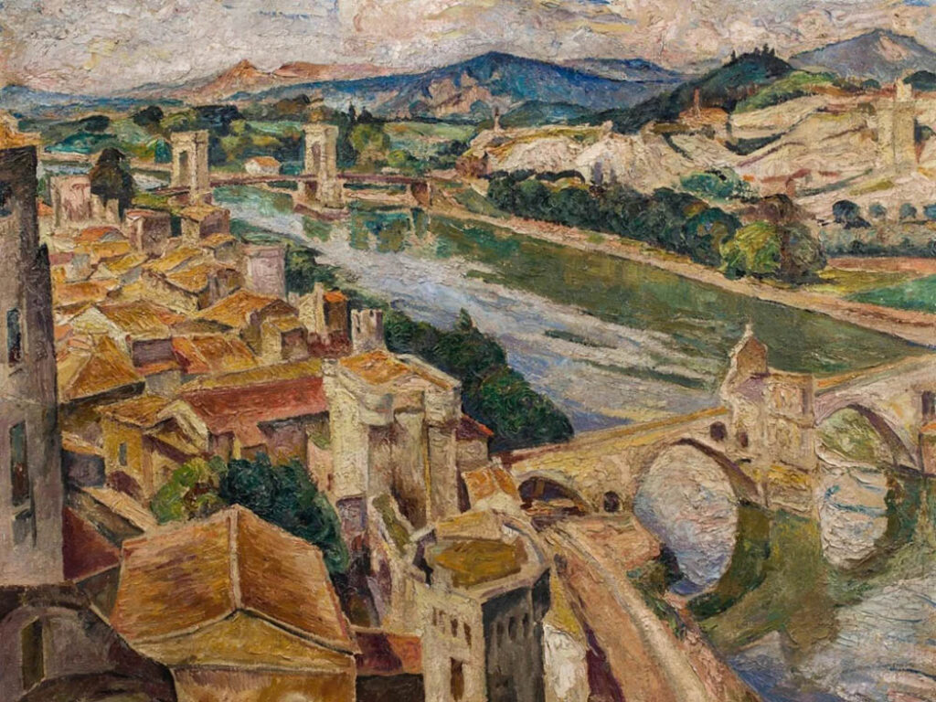 Maria-Mela Muter: "Aviñón visto desde el Rocher des Doms" (sin fecha).