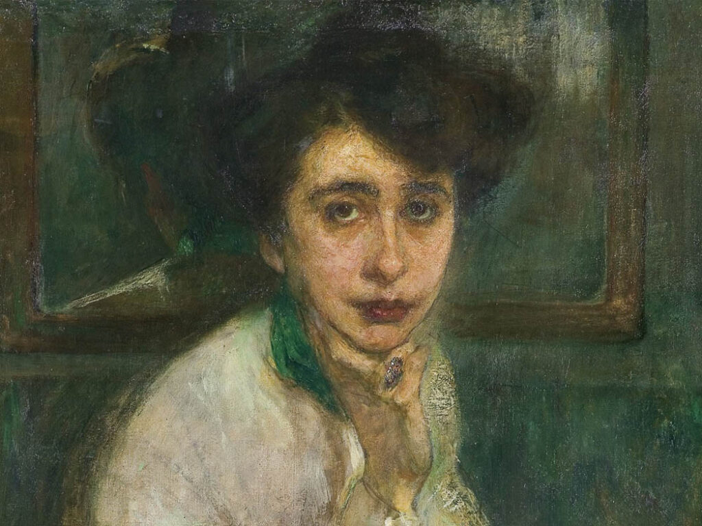 Maria-Mela Muter: "Retrato de una mujer" (1905), detalle.