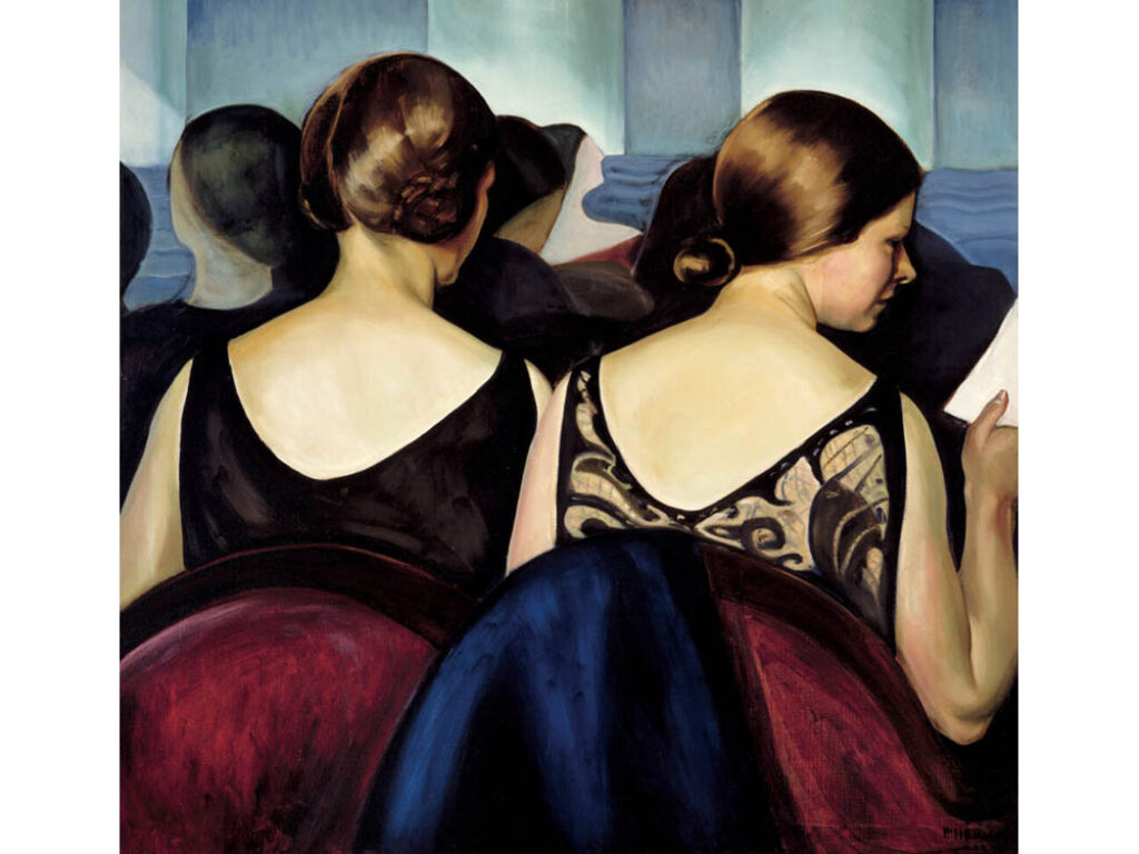 Prudence Heward: "En el teatro" (1928).