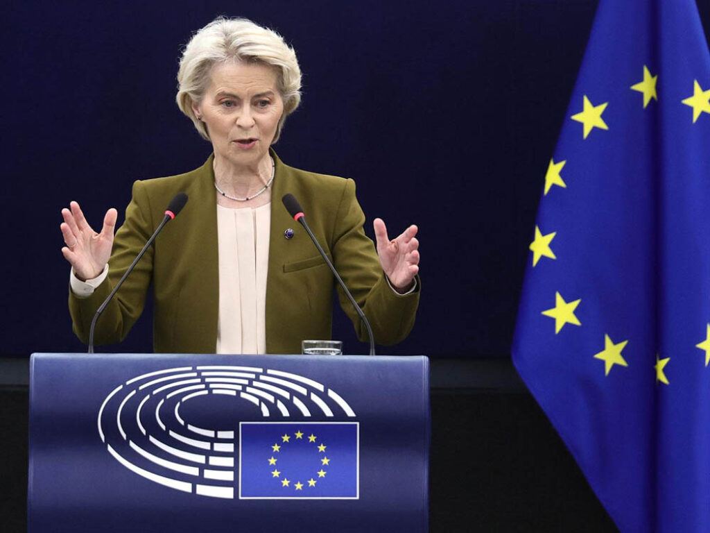Ursula von der Leyen, presidenta de la Comisión Europea.