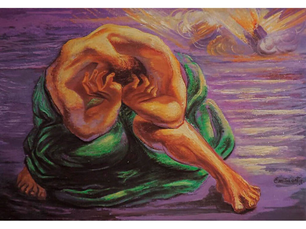 Emilia Ortiz: "Angustia" (sin fecha).