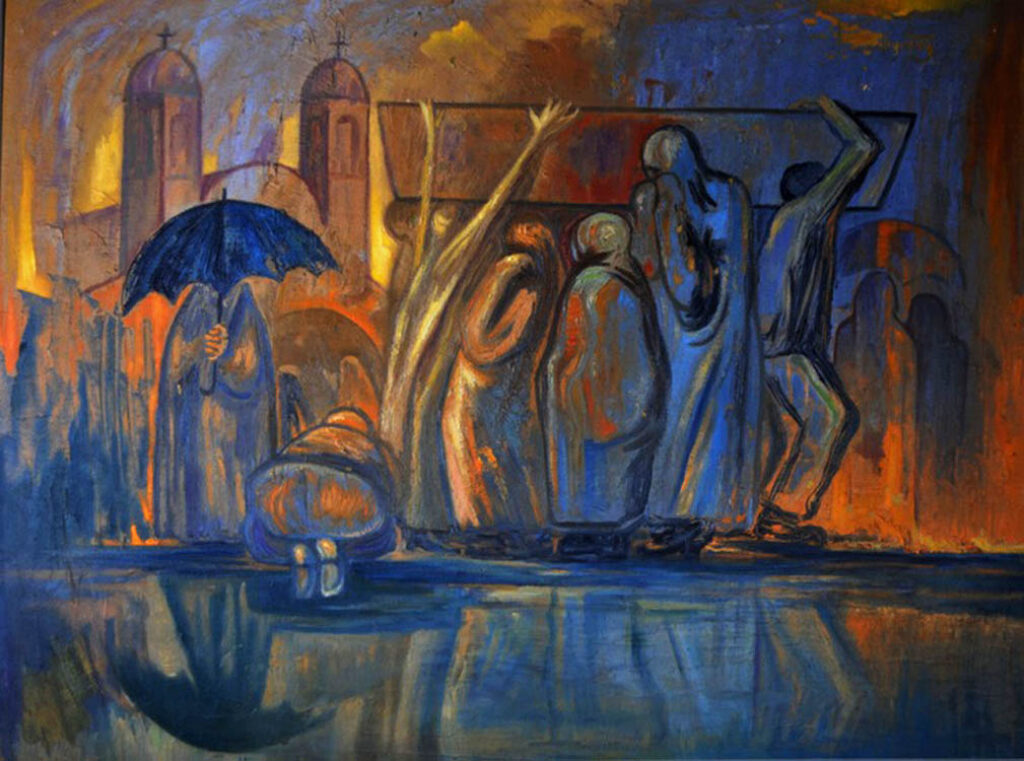 Emilia Ortiz: "Camino al camposanto" (1958).