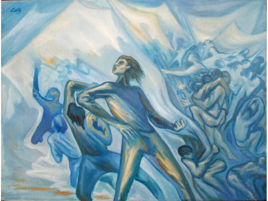 Emilia Ortiz: "Huelga estudiantil" (1980).