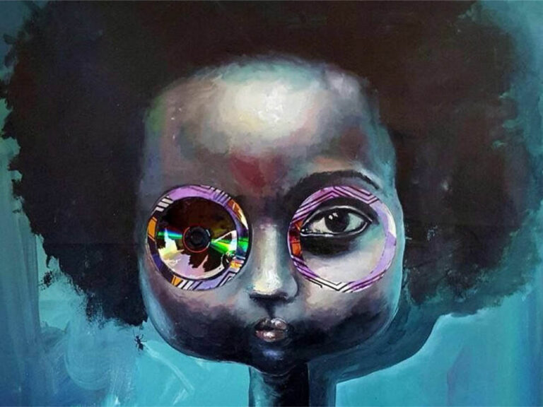 Ndidi Emefiele: Pieza de la serie "Arcoíris" (sin fecha), detalle.