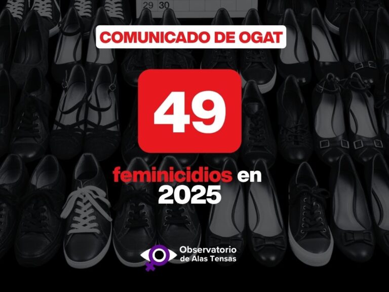 comunicado de ogat sobre feminicidios en 2025